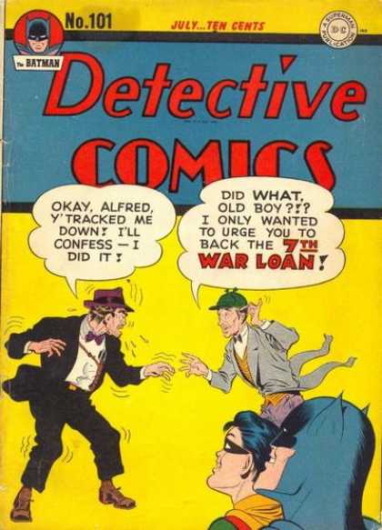 Detective Comics 101 - Alfred - Batman - Robin - Suit - War Loan