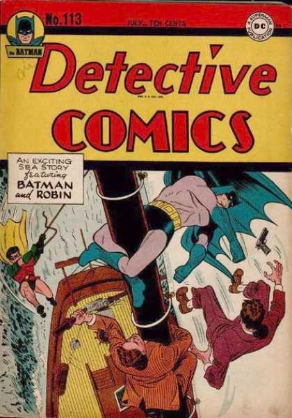 Detective Comics 113 - Ship - Robin - Ocean