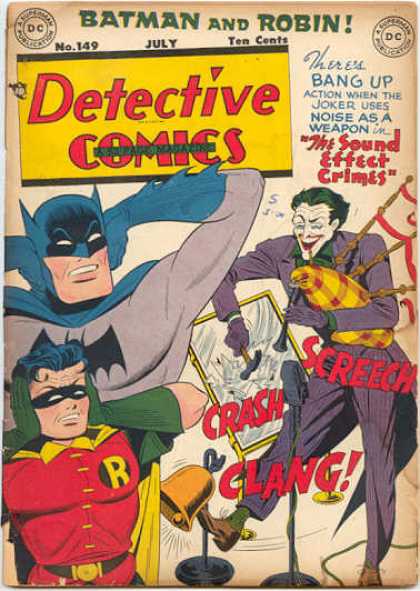 Detective Comics 149 - Batman - Robin - Joker - Mirror - Bell