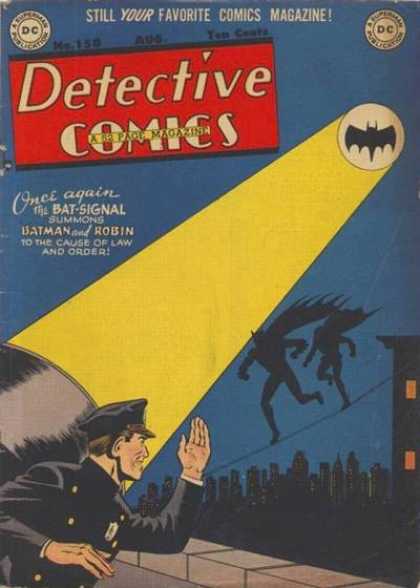 Detective Comics 150 - Bat Signal - Batman - Robin - Batman And Robin - Gotham City - Jim Mooney