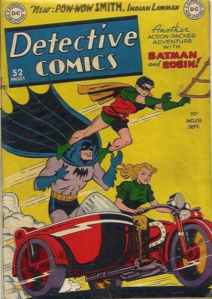 Detective Comics 151 - Batman - Sidecar - Rope Ladder - Jim Mooney