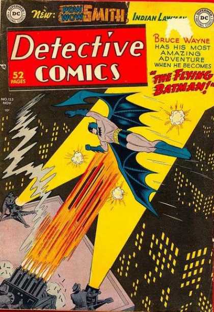 Detective Comics 153 - Flying - Batman - Amazing - Buildings - Bat