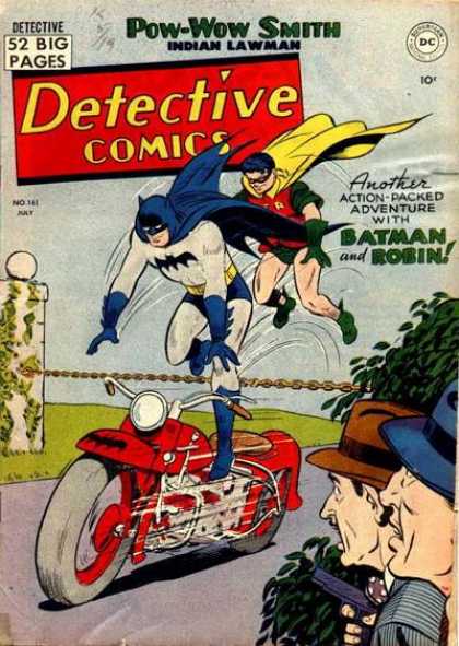 Detective Comics 161 - Batman - Superhero - Robin - Motorcycle - Transportation