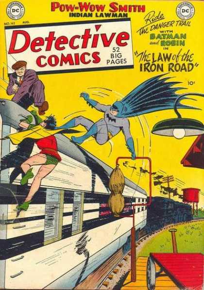 Detective Comics 162 - Batman - Robin - Moving Train - Criminal - Villain