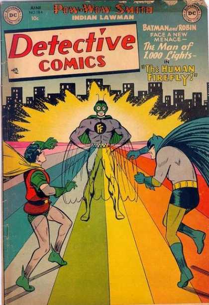 Detective Comics 184 - Human Firefly - Batman - Robin - Rainbow - City