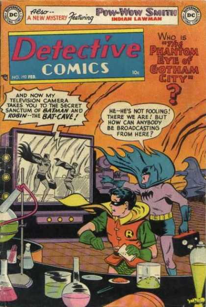 Detective Comics 192 - Batman - Robin - Cave - Lab - Screen