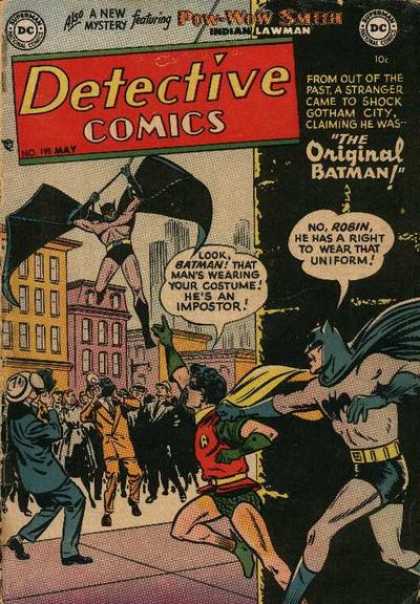 Detective Comics 195 - Batman - Imposter - Robin - Original Batman