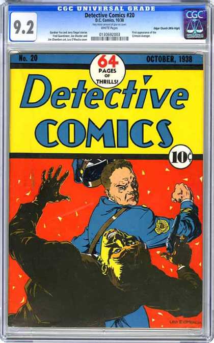 Detective Comics 20 - Police - Punch - Gun - Cop