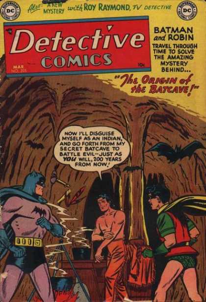 Detective Comics 205 - Batman - Robin - Bats - Batcave - Stalactite