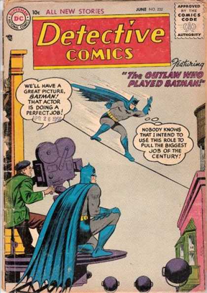 Detective Comics 232 - Batman - Actor - Imposter - Impersonator - Cameraman