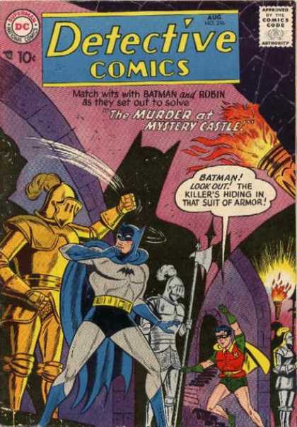 Detective Comics 246 - Batman - Robin - Armor - Torch - Sheldon Moldoff