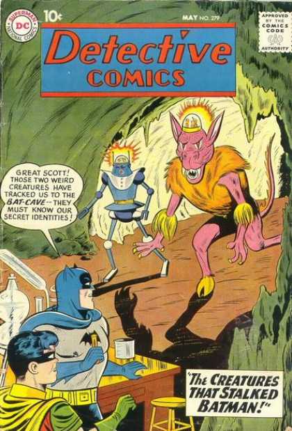 Detective Comics 279 - Brain - Light - Robot - Pink - Batman