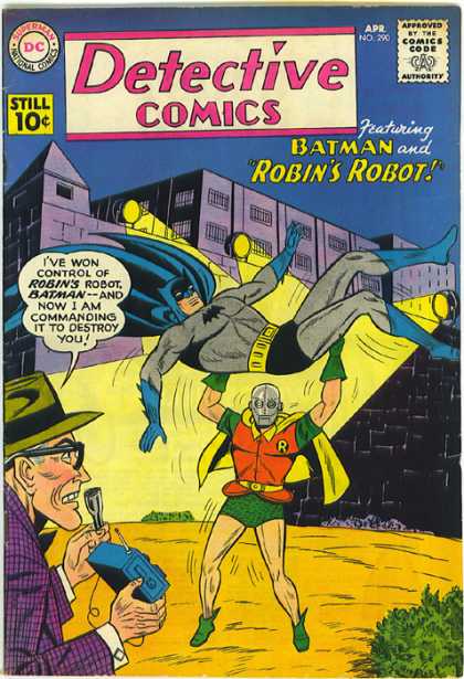 Detective Comics 290 - Batman - Remote Control - Robin Robot - Old Man - Building - Sheldon Moldoff