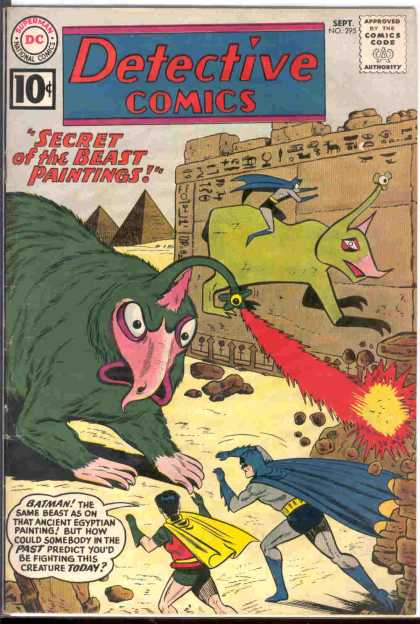 Detective Comics 295 - Batman - Robin - Pyramids - Monster - Wall - Sheldon Moldoff