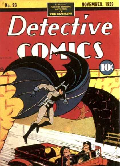 Detective Comics 33 - Batman - Bridge - Car - Bench - No 33 - Bob Kane