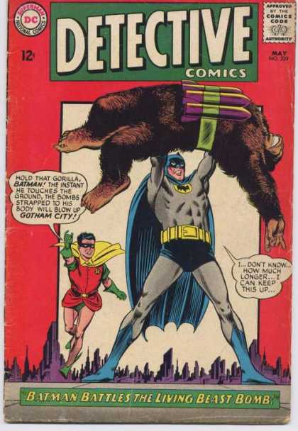 Detective Comics 339 - Batman - Gorilla - Robin - Bomb - Gotham City