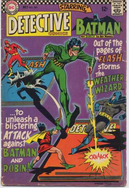 Detective Comics 353 - Robin - Batman - Flash - Weather Wizard - Superfriends - Carmine Infantino