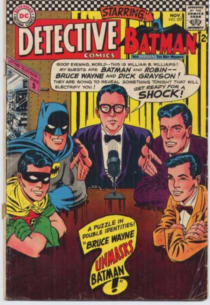 Detective Comics 357 - Batman - Bruce Wayne - Robin - Dick Grayson - Microphone - Carmine Infantino