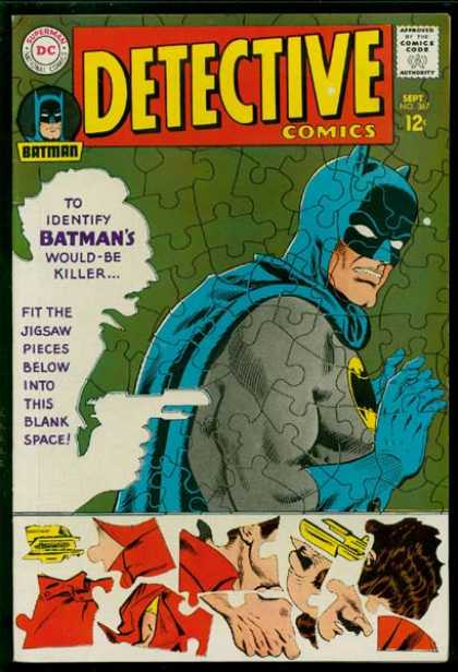Detective Comics 367 - Batman - Killer - Puzzle - Jigsaw - Blank Space - Carmine Infantino