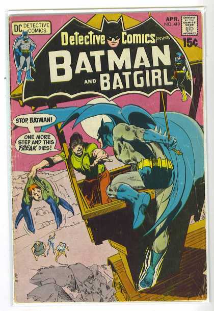 Detective Comics 410 - Freak - Stop Batman - Batgirl - Apr No410 - 15c - Neal Adams