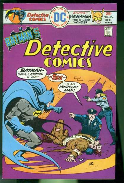 Detective Comics 454 - Batman - Estra-hawkman - Cop - The Line Of Super-stars - The Winged Wonder