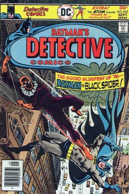 Detective Comics 463 - Batman - The Detective - Batman Vs Black Spider - Slugfest - Kicker Wins