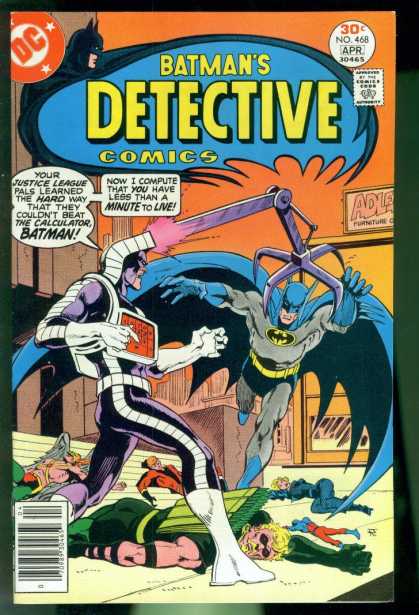 Detective Comics 468 - Batman - Justice League - Green Arrow - The Calculator - Detective - Jim Aparo
