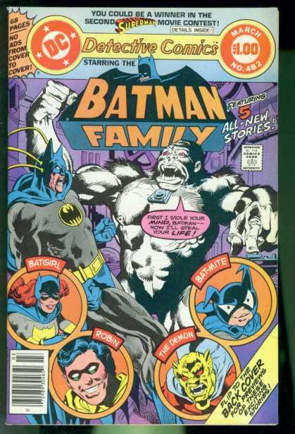 Detective Comics 482 - Batgirl - Demon - Batman - Robin - Bat-mite - Dick Giordano, Richard Buckler