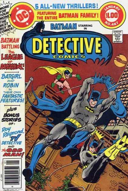 Detective Comics 487 - Robin - Batgirl - Batman - Moon - January