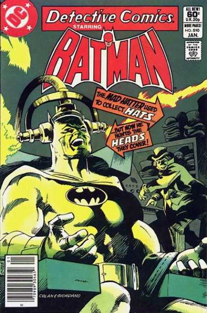 Detective Comics 510 - Batman - Mad Hatter - Dc - Machine - Pain - Dick Giordano, Gene Colan