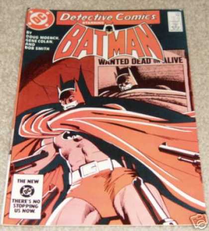 Detective Comics 546 - Batman - Poster - Detective Comics - Red Tinted Cover - Wanted Dead Or Alive - Dick Giordano