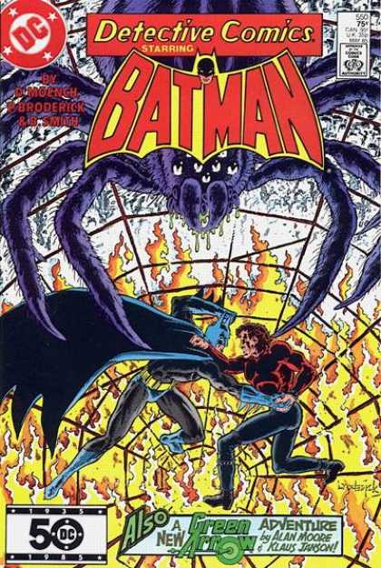 Detective Comics 550 - Spider - 550 75 Cents - Fighting In Web - 1985 - Broderick