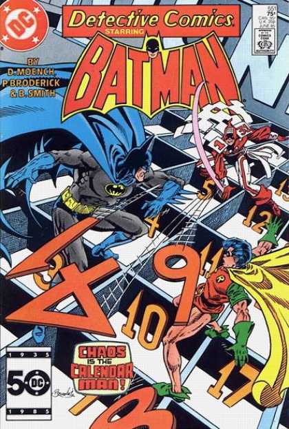 Detective Comics 551 - Calendar Man - Numbers - Batman - Robin