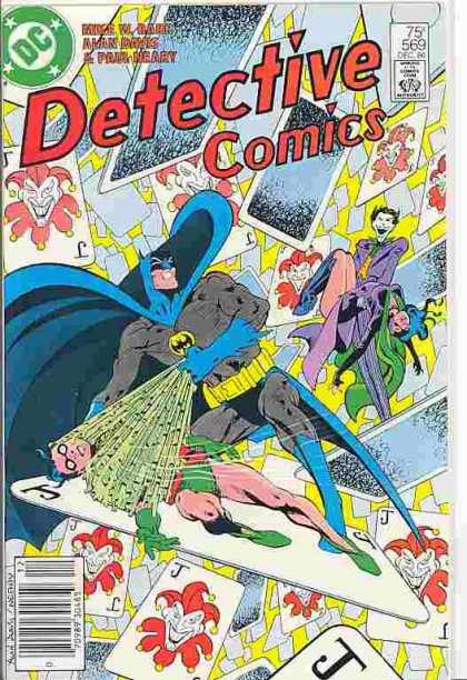 Detective Comics 569 - Batman - Robin - The Joker - Cards - Struggle - Alan Davis