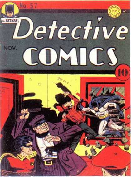 Detective Comics 57 - Batman - Robin - No 57 - Robbery - Breaking Window - Bob Kane, Jerry Robinson