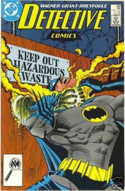 Detective Comics 588 - Dc Comics - Wagner-grant-breyfogle - Keep Out - Hazardous Waste - Toxic Batman - Norm Breyfogle