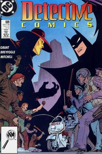 Detective Comics 609 - Batman - Police - Motorcycle - Club - Helmet - Norm Breyfogle