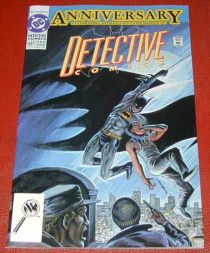 Detective Comics 627 - Anniversary - Batman - City - Gun - Criminal - Norm Breyfogle