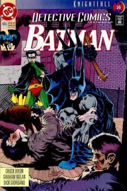 Detective Comics 665 - Robin - Batman - Chuck Dixon - Graham Nolan - Dick Giordano