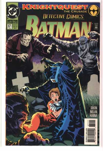 Detective Comics 671 - Frankenstein - Mummy - Dixon - Nolan - Hanna