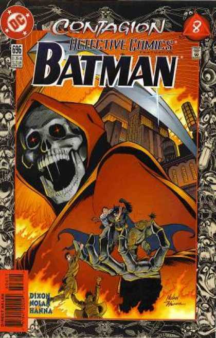 Detective Comics 696 - Skeleton - Skull - Death - Fire - Grim Reaper
