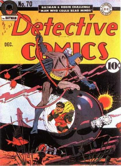 Detective Comics 70 - Batman - Robin - Fish - December - 10 Cents - Jerry Robinson