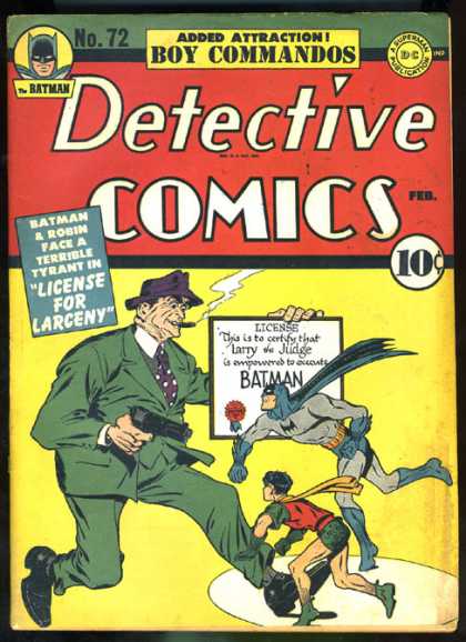 Detective Comics 72 - License - Jerry Robinson