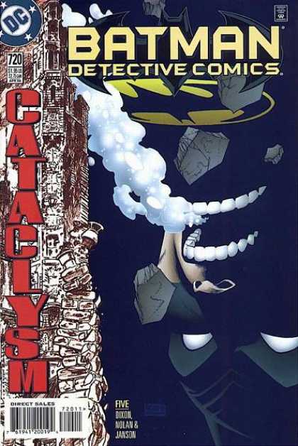 Detective Comics 720 - Bat Sign - Smoke - Breath - Teeth - Face - Kevin Nowlan