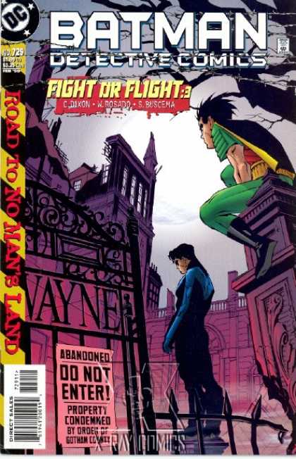 Detective Comics 729 - Abandoned - Robin - Wayne Manor - Road - Mans - Brian Stelfreeze
