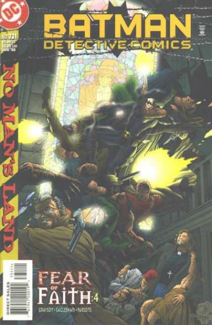 Detective Comics 731 - Stained Glass - Priest - Church - Batman - Gun - Dale Eaglesham