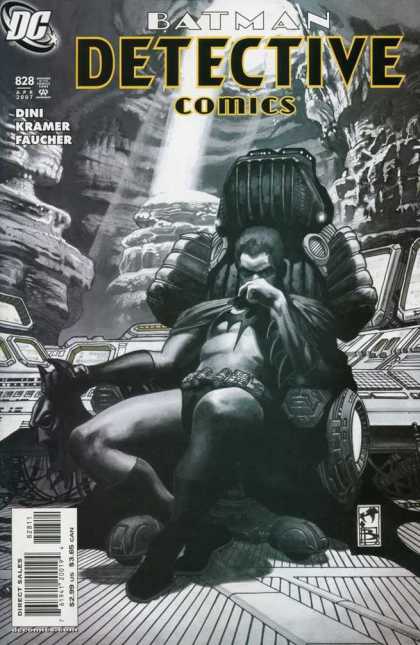 Detective Comics 828 - Batcave - Dini - Kramer - Faucher - Pondering - Simone Bianchi