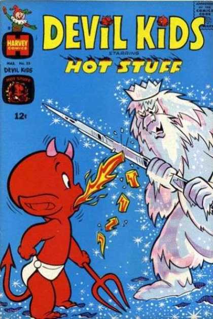Devil Kids 23 - Hot Stuff - Fire - Ice - Sword - Harvey