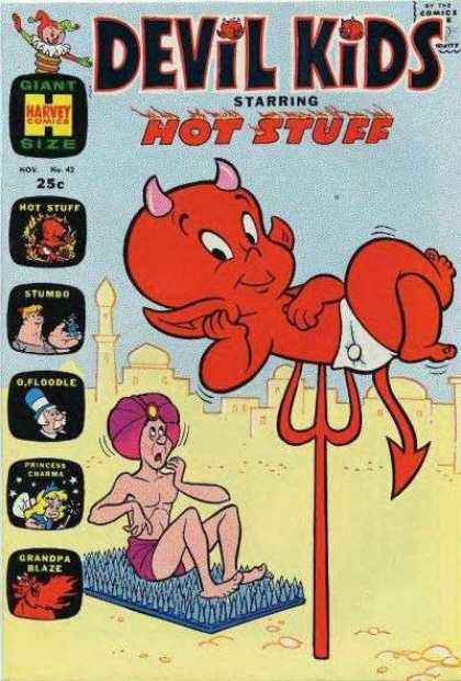 Devil Kids 42 - Hot Stuff - Stumbo - O Floodle - Princess Charm - Grandpa Blaze