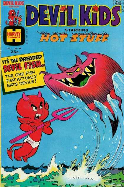 Devil Kids 67 - Battle - Baby Devil - Sting Ray - Flying - Ocean